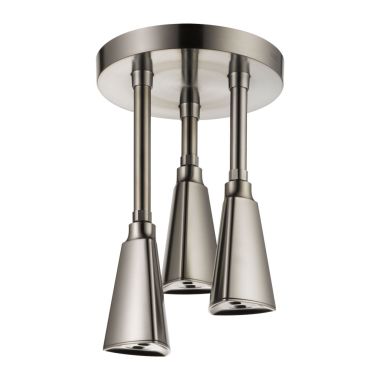 Click here to see Delta 57140-SS25 Delta H2Okinetic Single-Setting Adjustable Pendant Raincan Shower Head, WaterSense, 2.5 GPM, Stainless - 57140-SS25