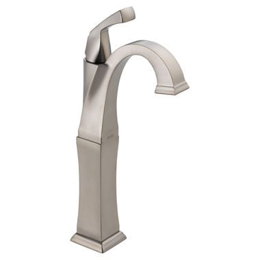 Click here to see Delta 751-SS-DST Delta Dryden Stainless Vessel Lavatory Faucet with 5