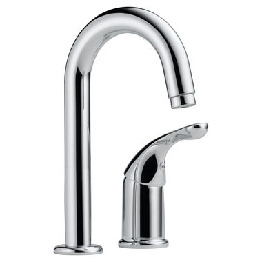 Click here to see Delta 1903-DST Delta Classic Single Handle Bar/Prep Faucet, 2 Hole, Chrome - 1903-DST