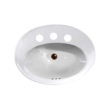 Click here to see Kohler 2075-8-0 Kohler Serif Self-Rimming Bathroom Sink, 8in Centers, Vitreous China , White - K-2075-8-0