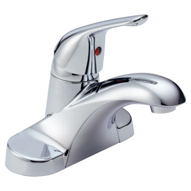 Click here to see Delta B501LF Delta B501LF Foundations Single Handle Centerset Bathroom Faucet, Less Pop-up, Chrome