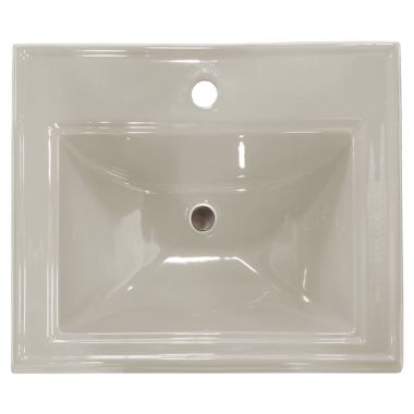 Click here to see Kohler 2241-1-G9 Kohler Memoirs Classic Drop-In Bathroom Sink, Single Hole, Vitreous China, Sandbar - K-2241-1-G9