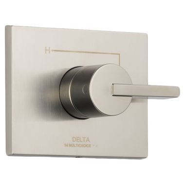 Click here to see Delta T14053-SS Delta Vero Monitor 14 Series Valve Trim, Lever Handle, Stainless Steel - T14053-SS