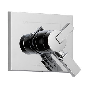 Click here to see Delta T17053 Delta Vero Monitor 17 Series Two-Handle Valve Trim, Lever Handles, Polished Chrome - T17053