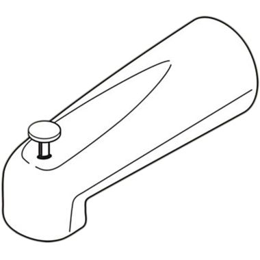 Click here to see Delta RP36497PB Delta Tub Spout with Pull-Up Diverter, Polished Brass - RP36497PB