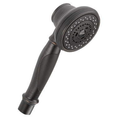Click here to see Delta RP48770RB Delta 3-3/4in Three-Setting Hand Shower, 1.75 GPM, Venetian Bronze - RP48770RB