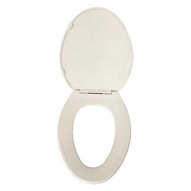 Click here to see Kohler 4774-47 KOHLER K-4774-47 Brevia Elongated Toilet Seat with Quick-Release Hinges and Quick-Attach Hardware for Easy Clean, Almond