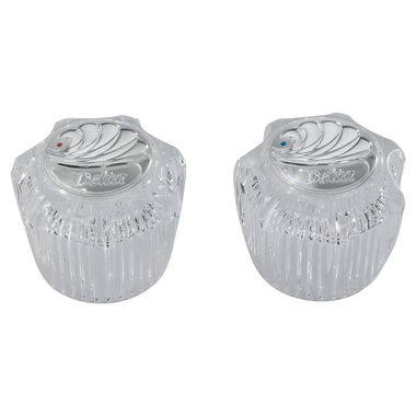 Click here to see Delta RP23498 Delta RP23498 Delta Two Clear Knob Handle Kit (Other Finish)