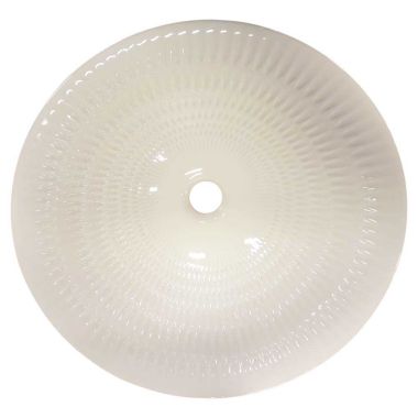 Click here to see Kohler 17890-RL-K8 KOHLER K-17890-RL-K8 Derring Design on Round Carillon Wading Pool Bathroom Sink, Translucent White