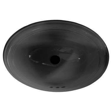 Click here to see Kohler 2336-7 Kohler Devonshire Undercounter Oval Lavatory Sink, Vitreous China, ADA, Black - K-2336-7