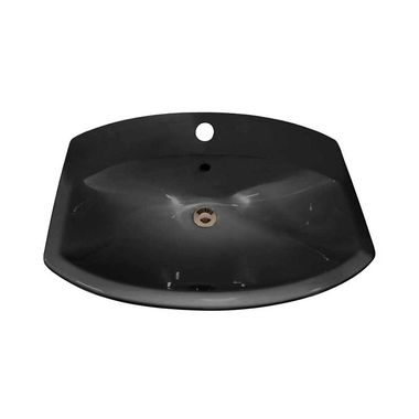 Click here to see Kohler 2351-1-7 Kohler Cimarron Bathroom Sink with Overflow, Self-Rimming, Single Hole, Vitreous China, Black - K-2351-1-7