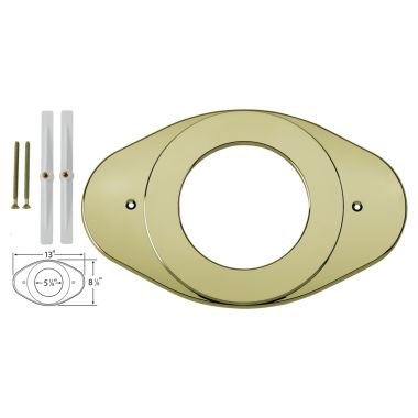 Click here to see Delta RP29827PB Delta RP29827PB Delta Shower Renovation Cover Plate (Brilliance Polished Brass)