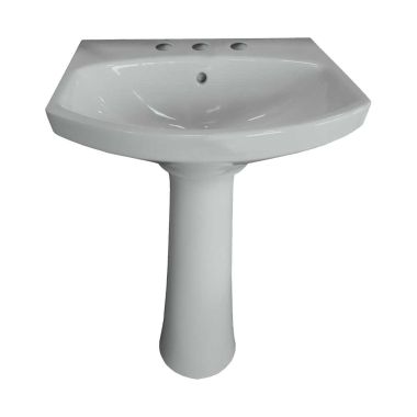 Click here to see Kohler 2362-8-95 Kohler Cimarron Rectangular Ice Grey Pedestal Bathroom Sink with 8