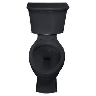 Click here to see Kohler 3551-7 KOHLER Archer Non-Skirted Comfort Height Black Two-Piece Toilet, 1.28 GPF, Glazed Trapway, AquaPiston, Seat Not Included - K-3551-7