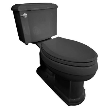 Click here to see Kohler 3837-7 KOHLER K-3837-7 Devonshire Comfort Height Two-piece Elongated 1.28 gpf Chair Height Toilet, Black