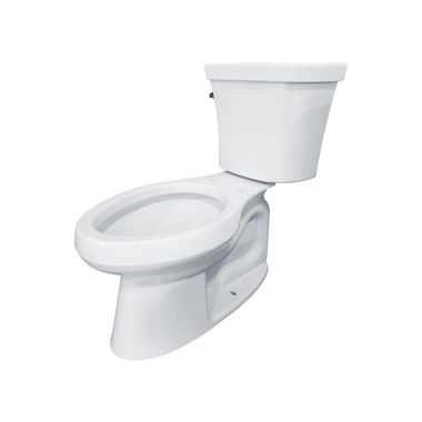 Click here to see Kohler 3999-T-0 KOHLER K-3999-T-0 Highline Comfort Height Two-piece Elongated 1.28 gpf Chair Height Toilet with Tank Cover Locks, White