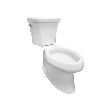 Click here to see Kohler 6393-0 KOHLER K-6393-0 Highline Two-piece Elongated Dual-Flush Chair Height Toilet with 10