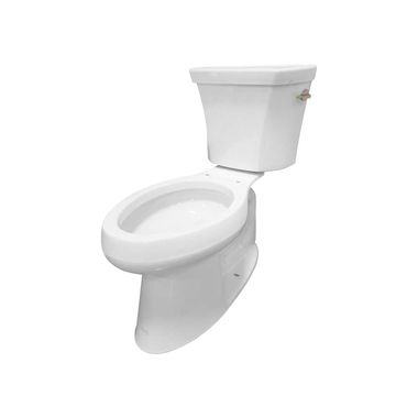 Click here to see Kohler 6393-RA-0 KOHLER K-6393-RA-0 Highline Two-piece Elongated Dual-Flush Chair Height Toilet, White