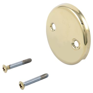 Click here to see Delta RP31556PB Delta RP31556PB Overflow Plate & Screws (No Trip Lever) - Polished Brass