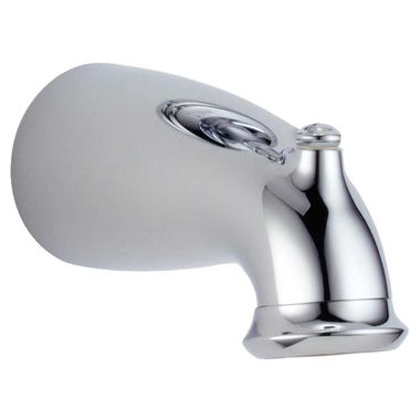 Click here to see Delta RP43165 Delta Orleans 6-1/2in Chrome Wall-Mount Non-Diverter Tub Spout for T14469 Tub and Shower Trim, 1/2in CWT or UPS Connection, Single-Hole Installation - RP43165