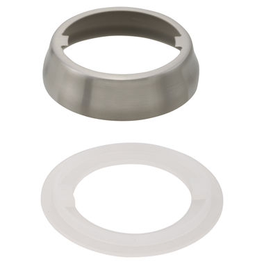 Click here to see Delta RP44644SS Delta RP44644SS Delta Escutcheon and Gasket, Pull-Out Kitchen Faucet (Stainless)