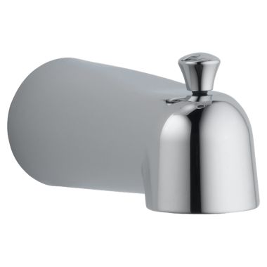 Click here to see Delta RP48718 Delta 6in Chrome Tub Spout with Pull-Up Diverter, Wall-Mount, Single-Hole Installation, Slip onto 1/2in CWT - RP48718