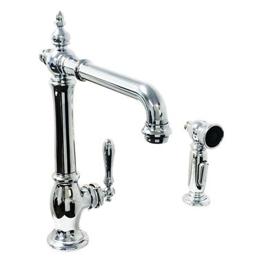 Click here to see Kohler 99265-CP Kohler Artifacts Single Handle High Arc Kitchen Faucet w/ Side Spray, Polished Chrome - K-99265-CP