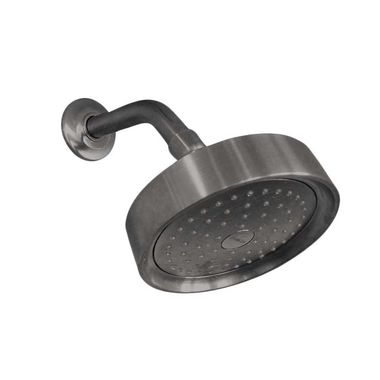 Click here to see Kohler 965-AK-TT Kohler Purist Wall Mount Single-Function Showerhead, 2.5 GPM, Katalyst Technology, MasterClean, Round, Vibrant Titanium - K-965-AK-TT