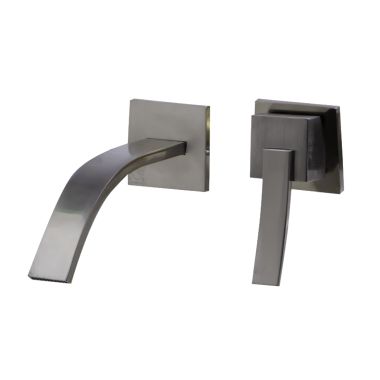 Click here to see Alfi AB1256-BN Alfi 6” Wall Mounted Single-Lever Handle Bathroom Faucet, Brushed Nickel, 1.5 GPM - AB1256-BN