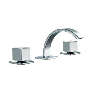 Click here to see Alfi AB1326-PC Alfi 4” Deck Mount Widespread Lavatory Faucet with Two Door Knob Handle, Polished Chrome - AB1326-PC