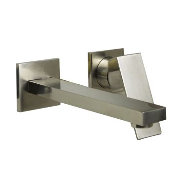 Click here to see Alfi AB1468-BN Alfi 7” Two-Hole Wall Mount Bathroom Sink Faucet, 1.5 GPM, Brushed Nickel - AB1468-BN