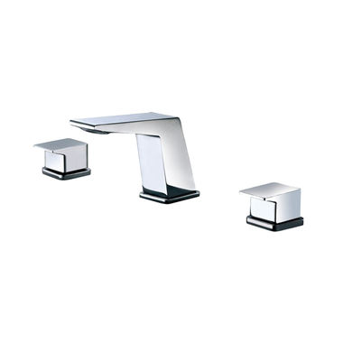 Click here to see Alfi AB1471-PC ALFI Modern Widespread Bathroom Faucet, Two Lever Handles, Deck Mounted, Polished Chrome - AB1471-PC