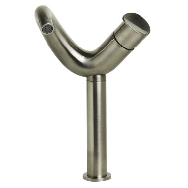 Click here to see Alfi AB1570-BN ALFI Tall Wave Bathroom Faucet, Lever Handle with Hot & Cold Indicators, Lead Compliant, Brushed Nickel - AB1570-BN