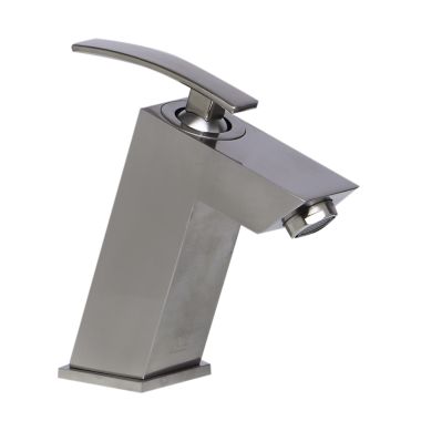 Click here to see Alfi AB1628-BN ALFI Slanted Single-Handle Bathroom Faucet, Lever Handle, Lead Compliant, Brushed Nickel - AB1628-BN