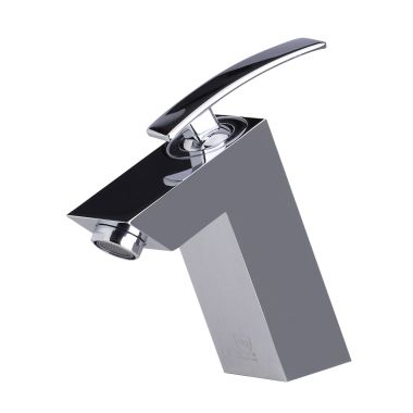 Click here to see Alfi AB1628-PC ALFI Slanted Single-Handle Bathroom Faucet, Lever Handle, Lead Compliant, Polished Chrome - AB1628-PC