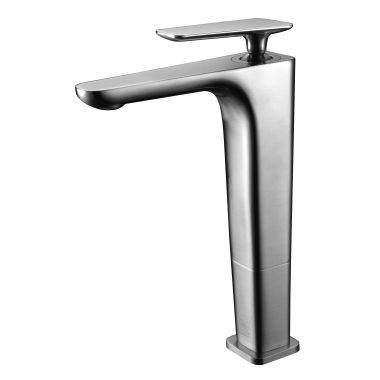 Click here to see Alfi AB1778-BN ALFI Tall Single-Handle Bathroom Faucet, Lever Handle, Hot and Cold, Deck Mounted, Brushed Nickel - AB1778-BN