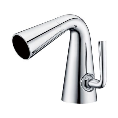 Click here to see Alfi AB1788-PC ALFI Cone Waterfall Bathroom Faucet, with Single Lever Handle, Hot and Cold, Deck Mounted, Polished Chrome - AB1788-PC