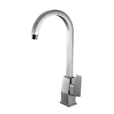 Click here to see Alfi AB3470-BN ALFI Single-Handle Gooseneck Bathroom Faucet, Lever Handle, Hot and Cold, Deck Mounted, Brushed Nickel - AB3470-BN