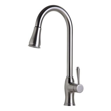 Click here to see Alfi AB2043-PSS ALFI AB2043-PSS Pull-Down Polished Stainless Steel Kitchen Faucet