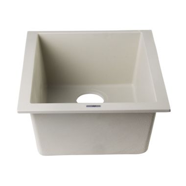 Click here to see Alfi AB1720UM-B ALFI AB1720UM-B Rectangular Undermount Kitchen Sink - Biscuit