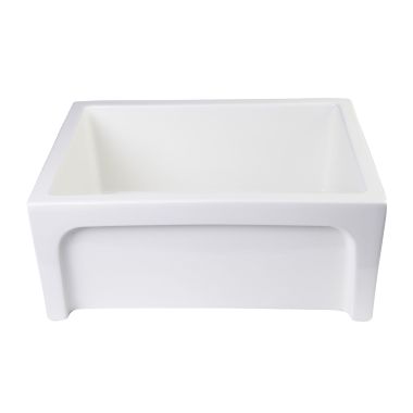 Click here to see Alfi AB2418ARCH-B ALFI AB2418ARCH-B Arched Apron Fireclay Farm-Style Kitchen Sink - Biscuit