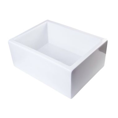 Click here to see Alfi AB2418SB-W ALFI AB2418SB-W Thick Wall Fireclay Farm-Style Kitchen Sink - White