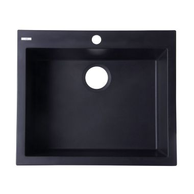 Click here to see Alfi AB2420DI-BLA ALFI AB2420DI-BLA Single Bowl Drop-In Kitchen Sink, Black