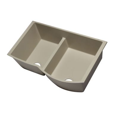 Click here to see Alfi AB3320UM-B ALFI AB3320UM-B Double Bowl Undermount Kitchen Sink, Biscuit