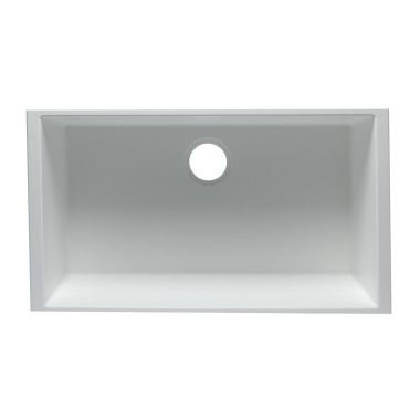 Click here to see Alfi AB3322UM-W ALFI AB3322UM-W Single Bowl Undermount Kitchen Sink, White