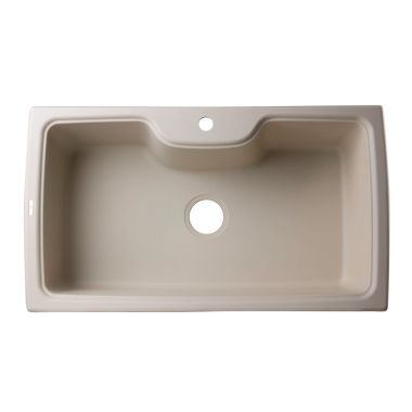 Click here to see Alfi AB3520DI-B ALFI AB3520DI-B Single Bowl Drop-In Kitchen Sink, Biscuit