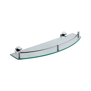 Click here to see Alfi AB9547 ALFI Glass Shower Shelf with Chrome Accents, Wall Mounted - AB9547
