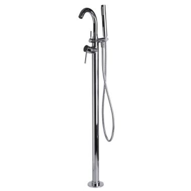 Click here to see Alfi AB2534-PC Alfi 38-Inch Freestanding Tub Filler with Hand-Held Shower Head, 4.5 GPM Flow Rate, Polished Chrome, Single-Lever Handle, Floor Mount - AB2534-PC
