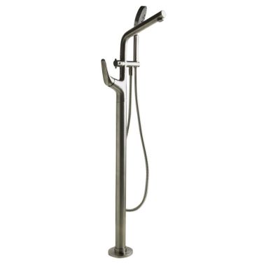 Click here to see Alfi AB2758-BN ALFI 35-inch Freestanding Tub Filler with Hand-Held Shower Head and Mixer, 4.5 GPM Flow Rate, Brushed Nickel, Single-Hole Floor-Mount Installation - AB2758-BN