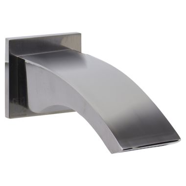 Click here to see Alfi AB3301-BN ALFI Curved Wall Mounted Brushed Nickel Bathroom Tub Spout, Brass, 1/2-inch Connection Size - AB3301-BN